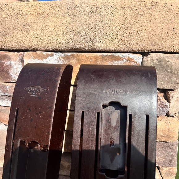 Vintage Cutco Wall Mount Knife Holders Brown Plastic - Picture 8 of 17